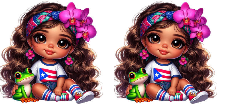 puerto rican baby cup wrap adorable character design for glass can