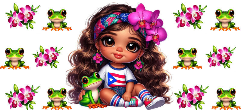 latina baby kawaii cup wrap soft cute design for drinkware