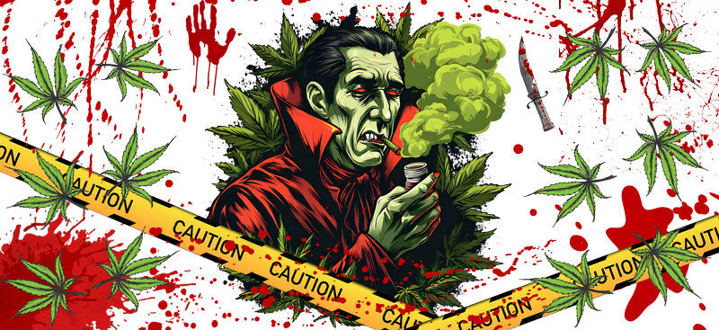 creepy halloween cup wrap design