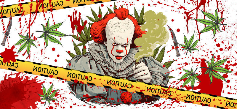 clown horror cup wrap
