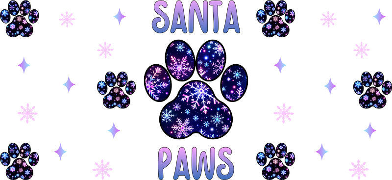 dog bundle aesthetic UV DTF cup wrap for 16oz glass can drinkware decal KA-10073