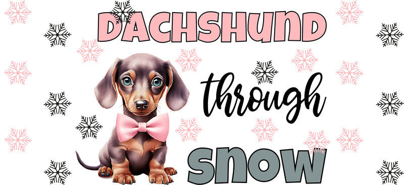 christmas puppy aesthetic UV DTF cup wrap for 16oz glass can drinkware decal KA-10083