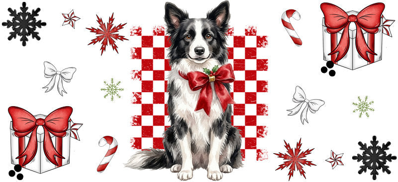 collection holiday dog UV DTF cup wrap aesthetic tumbler drinkware