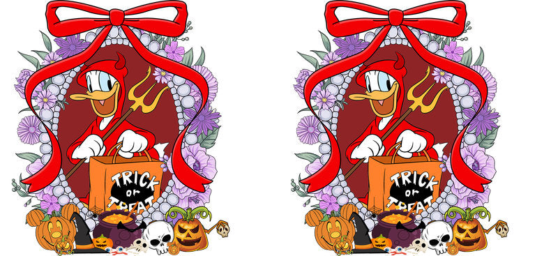 Halloween UV DTF Cup Wrap for 16oz Glass Can KA-11519