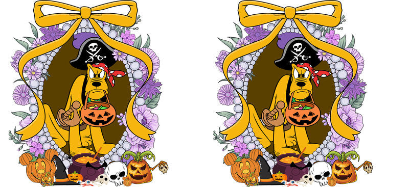 Halloween UV DTF Cup Wrap for 16oz Glass Can KA-11521