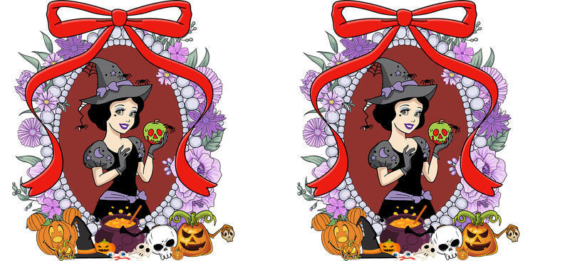 Halloween UV DTF Cup Wrap for 16oz Glass Can KA-11527
