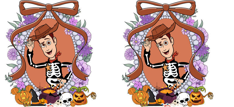 Halloween UV DTF Cup Wrap for 16oz Glass Can KA-11532