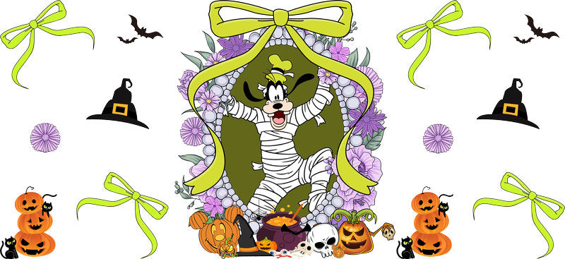 Halloween UV DTF Cup Wrap for 16oz Glass Can KA-11547