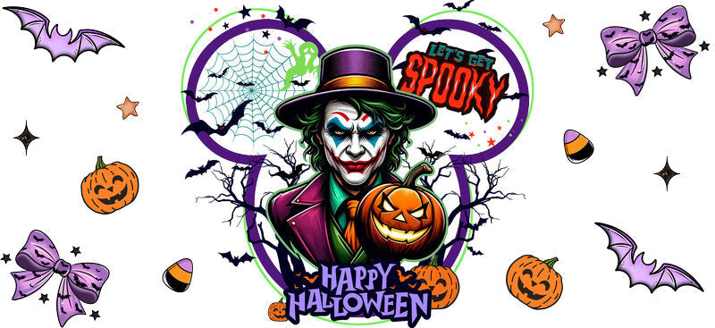 Halloween UV DTF Cup Wrap Tumbler Decal Glass Can Wrap for 16oz Libbey KA-12370