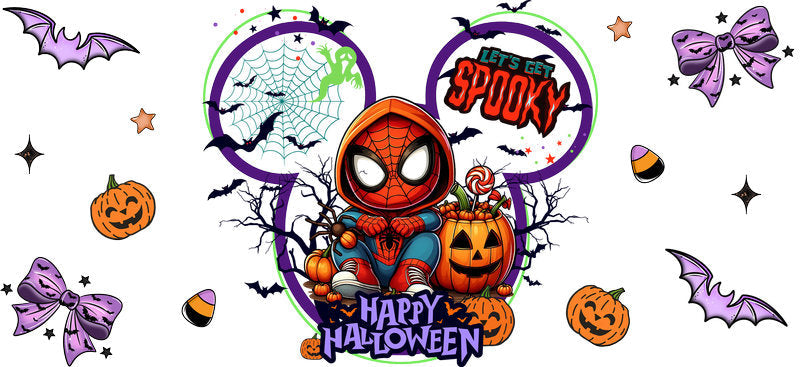 Halloween UV DTF Cup Wrap Tumbler Decal Glass Can Wrap for 16oz Libbey KA-12371