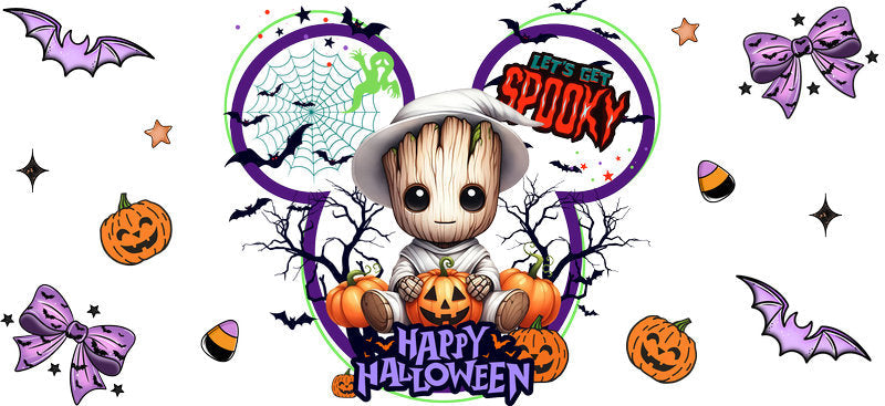 Halloween UV DTF Cup Wrap Tumbler Decal Glass Can Wrap for 16oz Libbey KA-12375