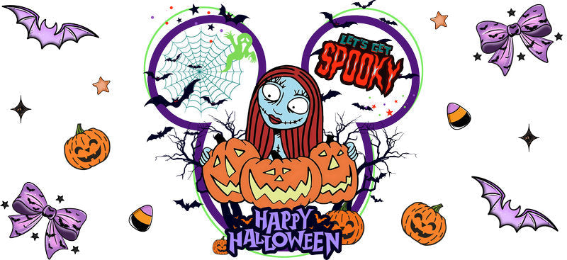 Halloween UV DTF Cup Wrap Tumbler Decal Glass Can Wrap for 16oz Libbey KA-12378