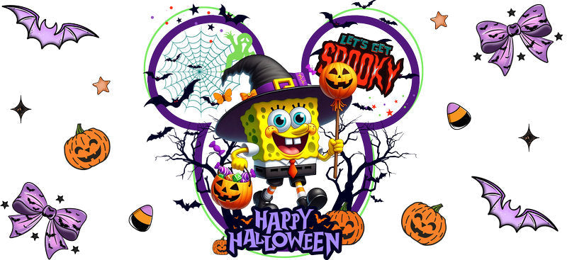Halloween UV DTF Cup Wrap Tumbler Decal Glass Can Wrap for 16oz Libbey KA-12379