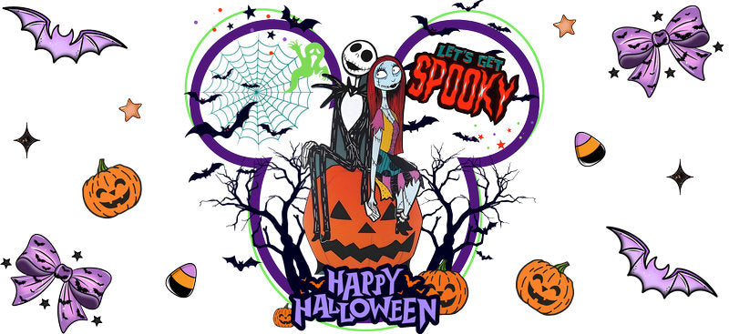 Halloween UV DTF Cup Wrap Tumbler Decal Glass Can Wrap for 16oz Libbey KA-12384
