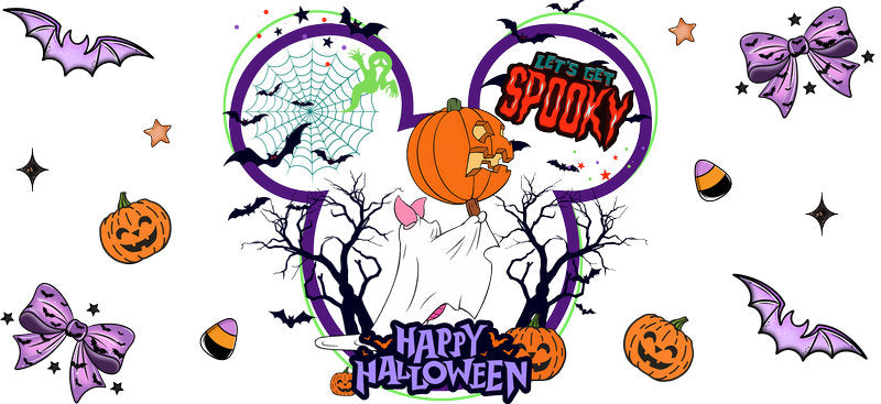 Halloween UV DTF Cup Wrap Tumbler Decal Glass Can Wrap for 16oz Libbey KA-12385