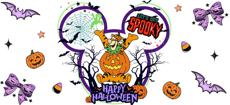 Halloween UV DTF Cup Wrap Tumbler Decal Glass Can Wrap for 16oz Libbey KA-12387
