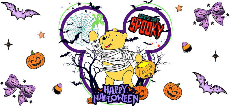 Halloween UV DTF Cup Wrap Tumbler Decal Glass Can Wrap for 16oz Libbey KA-12388