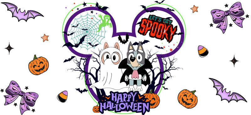 Halloween UV DTF Cup Wrap Tumbler Decal Glass Can Wrap for 16oz Libbey KA-12389