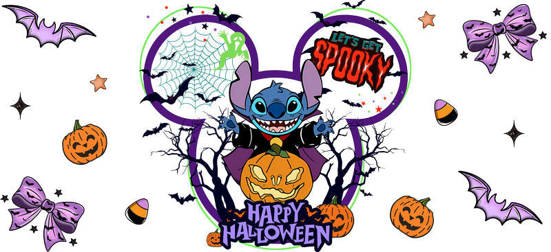 Halloween UV DTF Cup Wrap Tumbler Decal Glass Can Wrap for 16oz Libbey KA-12391