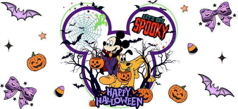 Halloween UV DTF Cup Wrap Tumbler Decal Glass Can Wrap for 16oz Libbey KA-12393