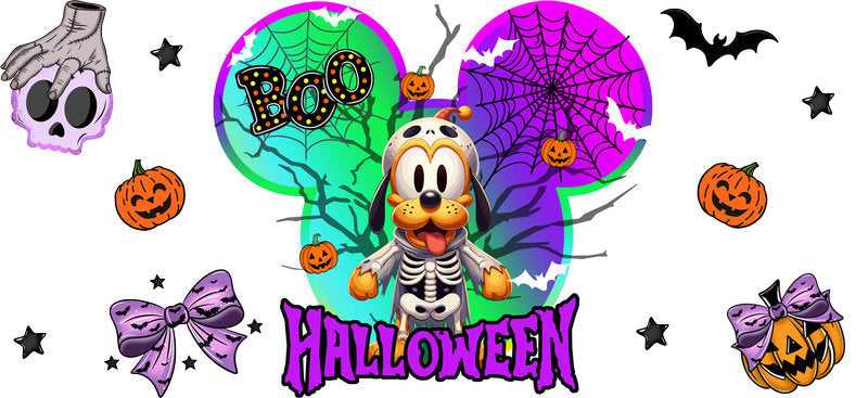 Halloween UV DTF Cup Wrap Tumbler Decal Glass Can Wrap for 16oz Libbey KA-12396