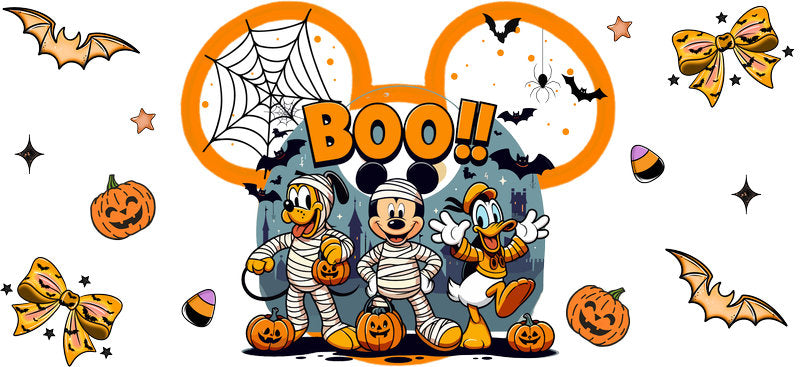 Halloween UV DTF Cup Wrap Tumbler Decal Glass Can Wrap for 16oz Libbey KA-12398