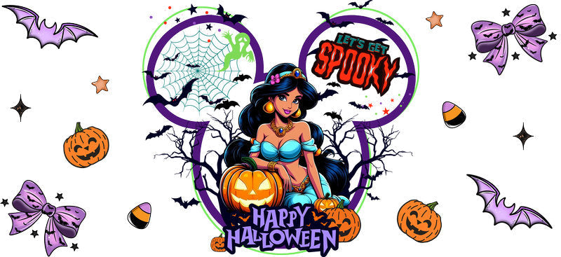 Halloween UV DTF Cup Wrap Tumbler Decal Glass Can Wrap for 16oz Libbey KA-12399
