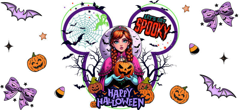 Halloween UV DTF Cup Wrap Tumbler Decal Glass Can Wrap for 16oz Libbey KA-12400