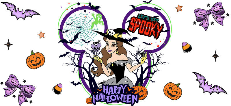 Halloween UV DTF Cup Wrap Tumbler Decal Glass Can Wrap for 16oz Libbey KA-12401