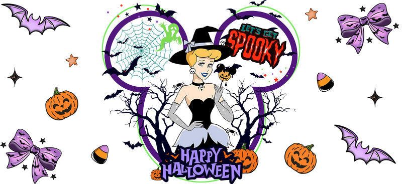 Halloween UV DTF Cup Wrap Tumbler Decal Glass Can Wrap for 16oz Libbey KA-12403