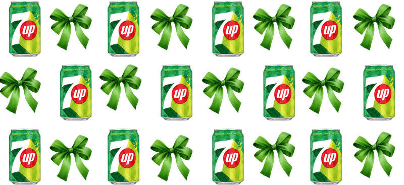 Bow Soda Can UV DTF Cup Wrap for 16oz Libbey Glass KA-13558