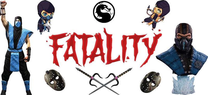 Fatality Warrior Battle UV DTF Cup Wrap for 16oz Libbey KA-13845