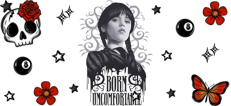 Halloween Dark Fantasy UV DTF Cup Wrap for 16oz Libbey KA-13911
