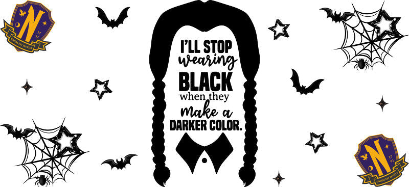 Halloween Dark Fantasy UV DTF Cup Wrap for 16oz Libbey KA-13933