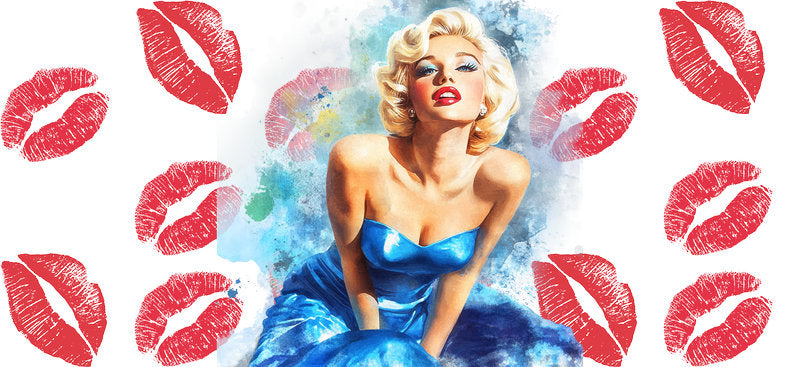 Fashion Woman UV DTF Cup Wrap for 16oz Libbey KA-14029