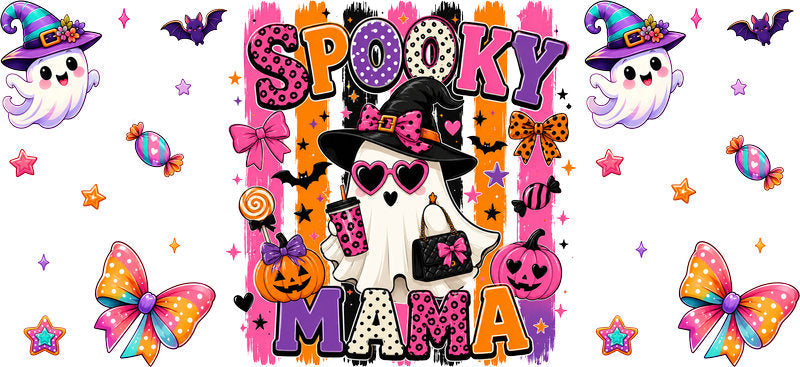 Halloween Mama Ghost Cup Wrap