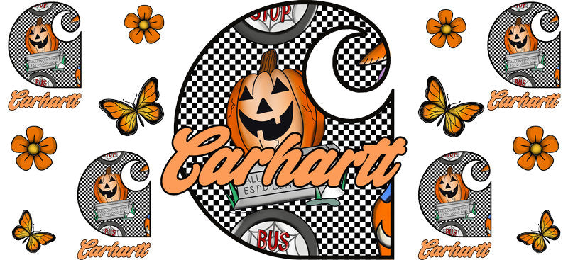 Designer Halloween Cup Wrap for 16oz Libbey Glass Can KA-14460