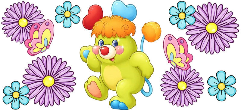 Cute Colorful Bears UV DTF Cup Wrap for 16oz Libbey Glass KA-16443