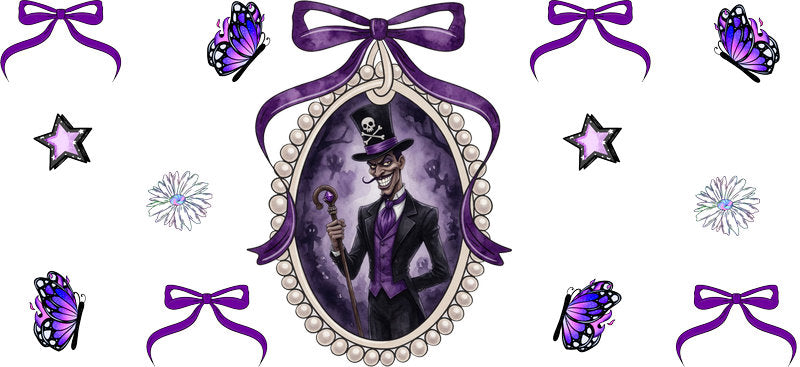 Voodoo Magician Portrait UV DTF Cup Wrap for 16oz Libbey Glass KA-16690