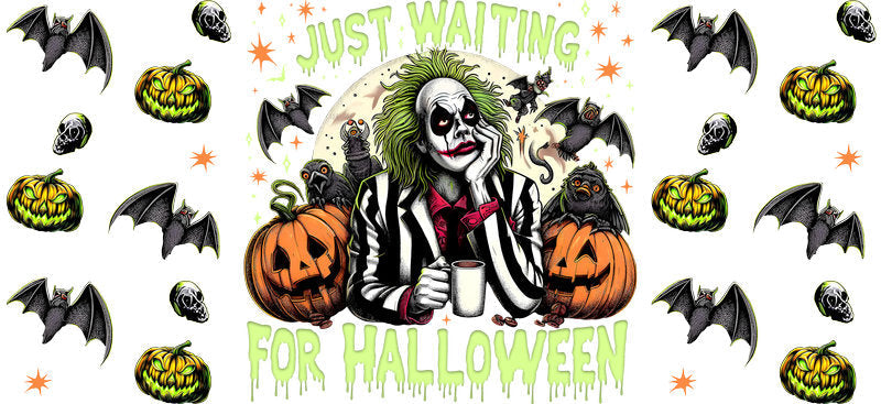 Halloween UV DTF Cup Wrap for 16oz Libbey Glass KA-17142
