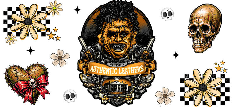 Authentic Leathers Horror UV DTF Cup Wrap for 16oz Libbey Can KA-17438