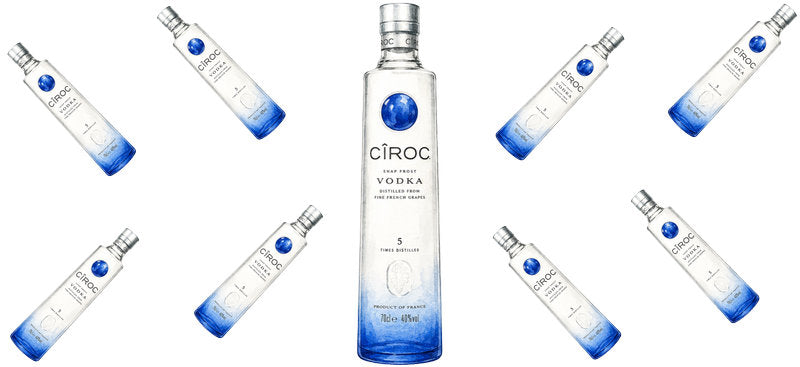 Blue Vodka UV DTF Cup Wrap for 16oz Libbey Can KA-17571