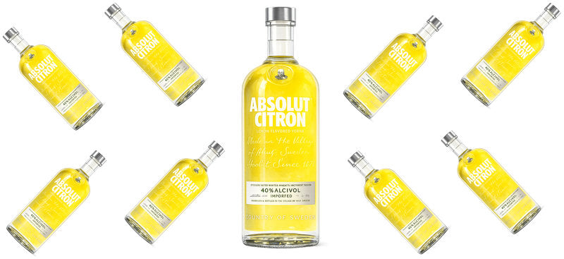 Citron Vodka UV DTF Cup Wrap for 16oz Libbey Can KA-17592