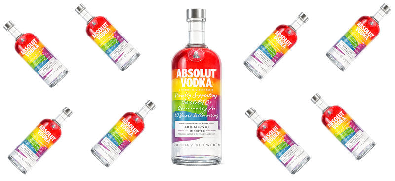 Rainbow Vodka UV DTF Cup Wrap for 16oz Libbey Can KA-17593