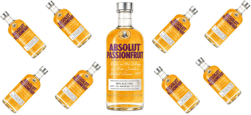 Passion Fruit Vodka UV DTF Cup Wrap for 16oz Libbey Can KA-17596