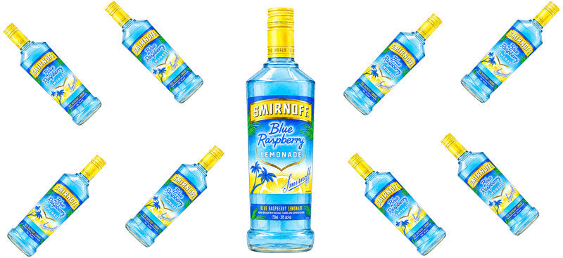 Blue Raspberry Vodka UV DTF Cup Wrap for 16oz Libbey Can KA-17611