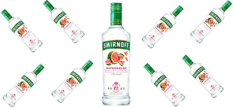 Watermelon Vodka UV DTF Cup Wrap for 16oz Libbey Can KA-17615