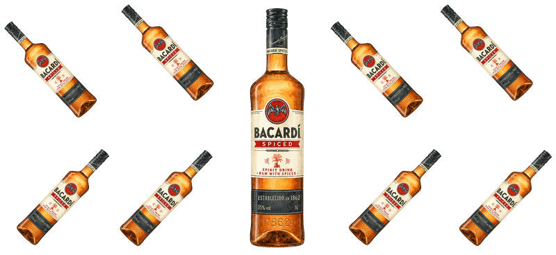 Spiced Rum UV DTF Cup Wrap for 16oz Libbey Can KA-17686