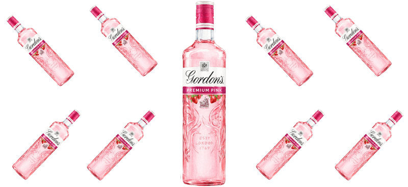 Pink Gin UV DTF Cup Wrap for 16oz Libbey Can KA-17699