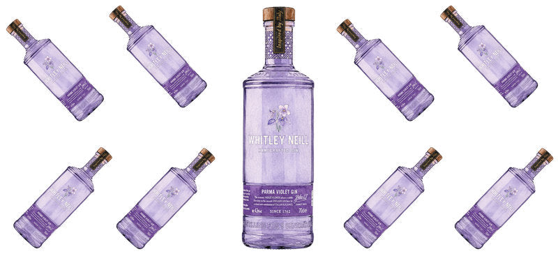 Violet Gin UV DTF Cup Wrap for 16oz Libbey Can KA-17713